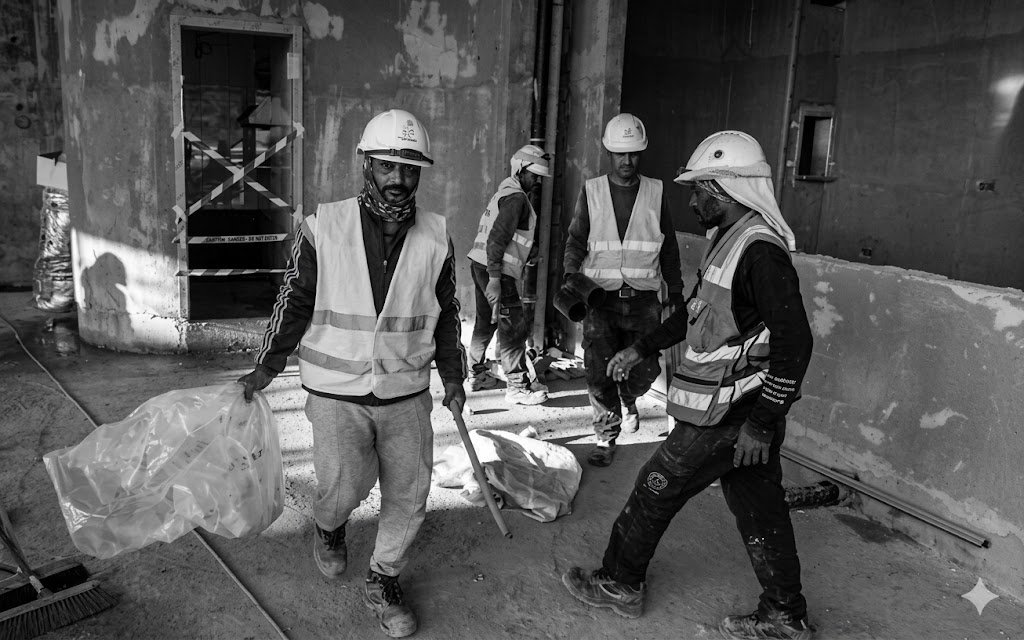 Construction site work